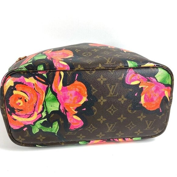 LOUIS VUITTON M48613 Monogram Rose Neverfull MM Shoulder Bag Tote Bag pink/Brown - Picture 6 of 13